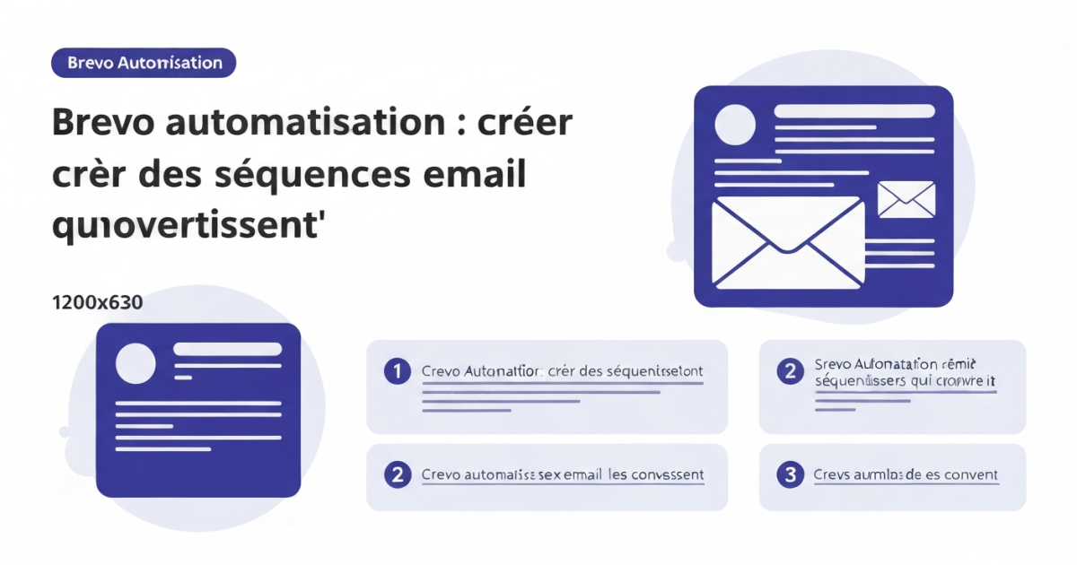 Brevo automatisation : créer des séquences email qui convertissent