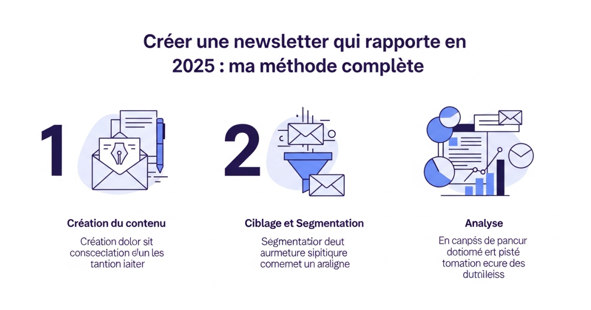 Créer une newsletter qui rapporte en 2025 : ma méthode complète