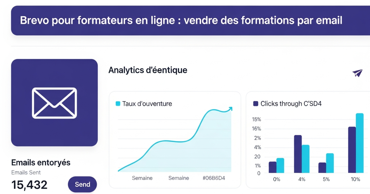 Brevo pour formateurs en ligne : vendre des formations par email