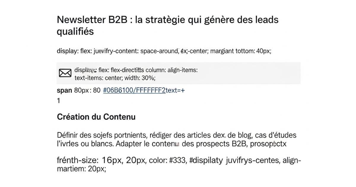 Newsletter B2B : la stratégie qui génère des leads qualifiés
